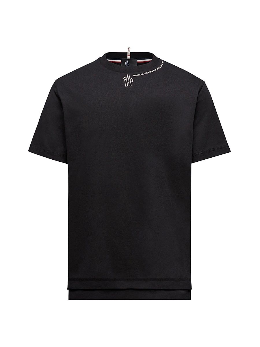 Moncler Grenoble Men's Crewneck T-Shirt in Cotton - Black - Size Large