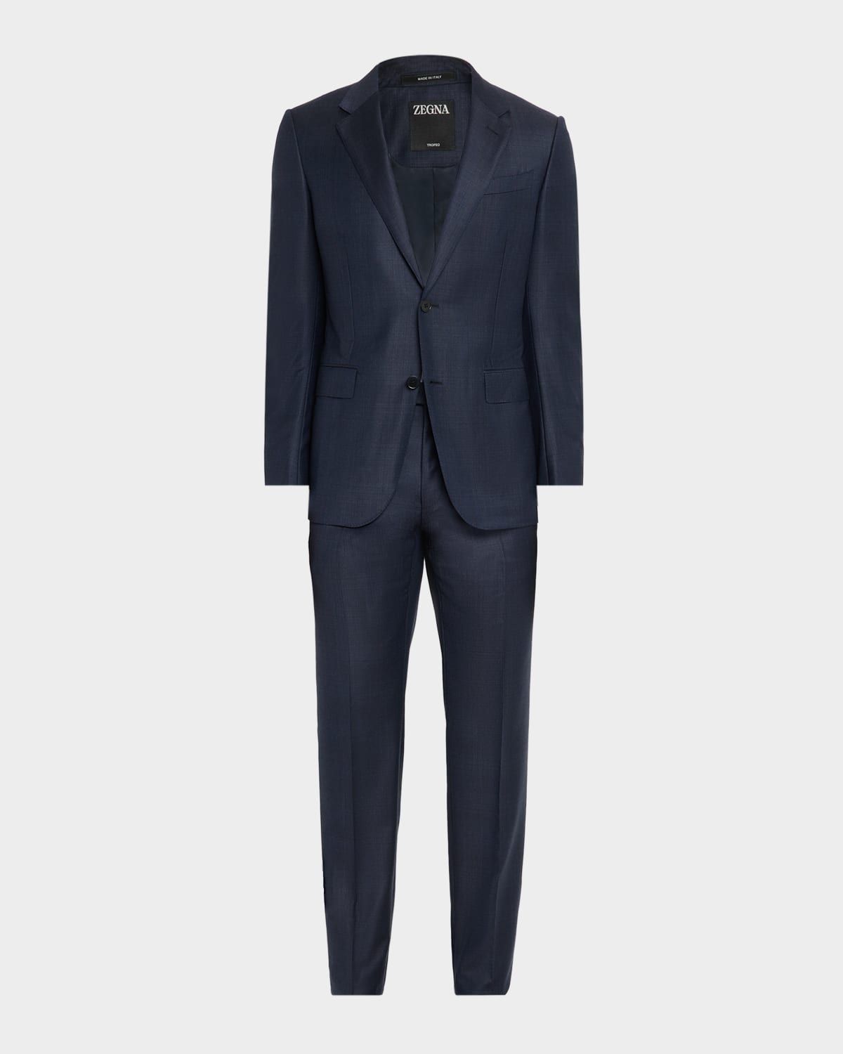 Men & apos;s Wool Tonal Plaid Two-Piece Suit