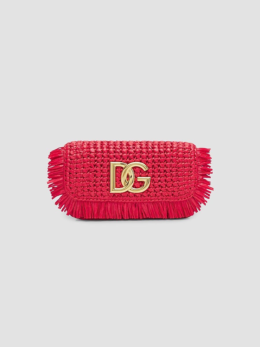 Women's Anticipo Carretto Raffia Shoulder Bag - Poppy Red