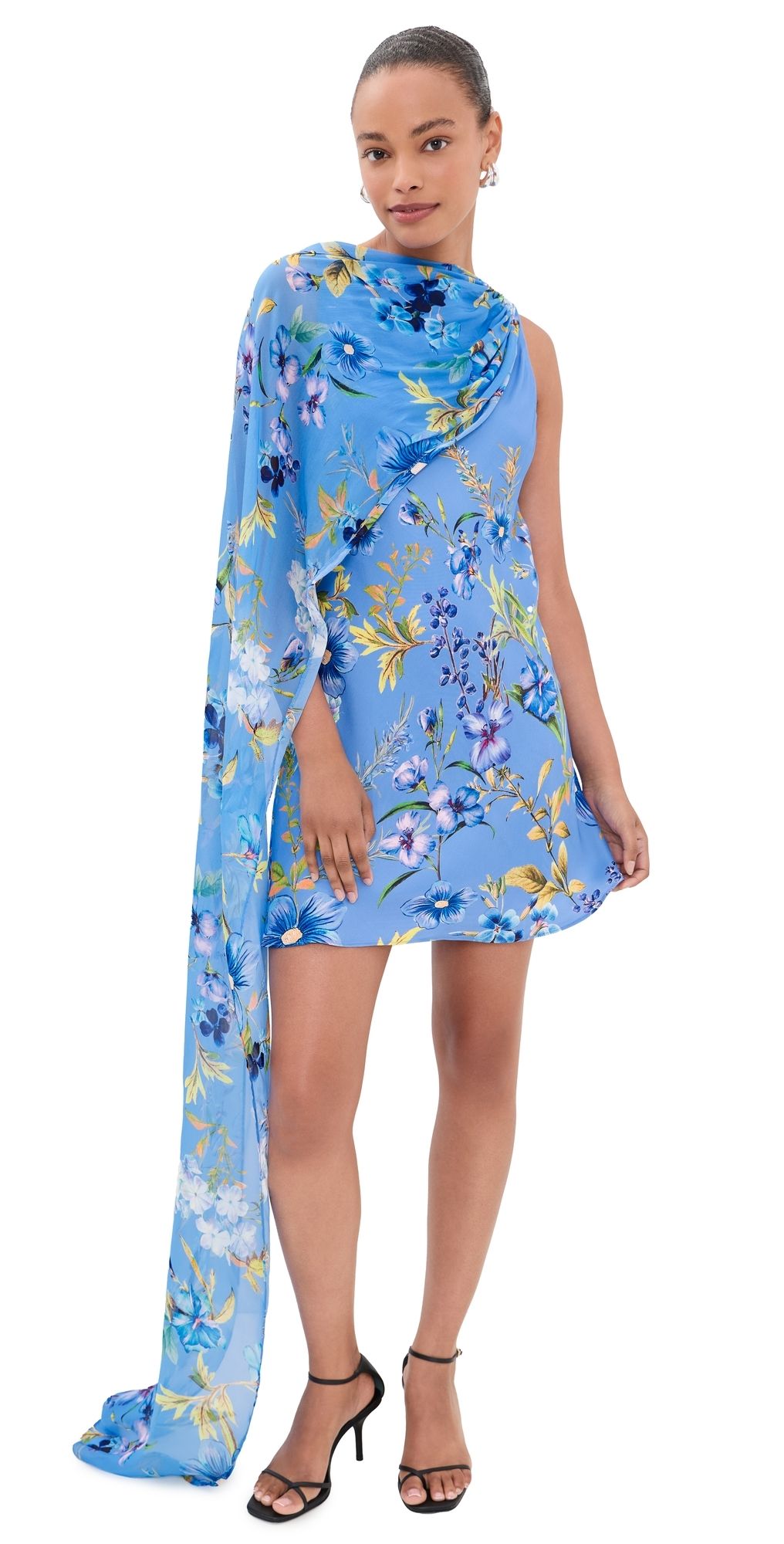 Hemant and Nandita Ayka Sash Mini Dress Blue XXS