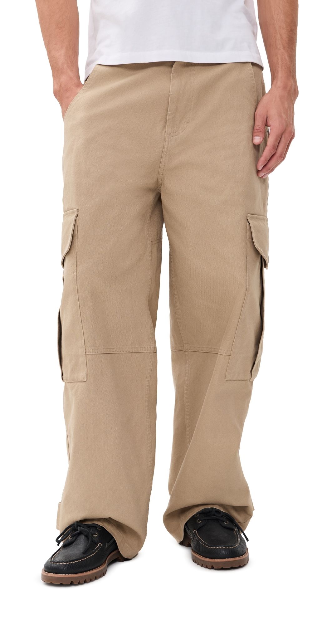 AMI Cargo Baggy Trousers BEIGE MASTIC L