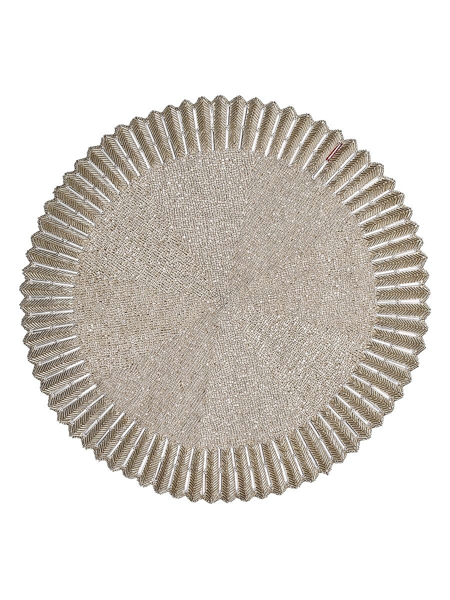 Etoile 2-Piece Placemats Set - Crystal Silver