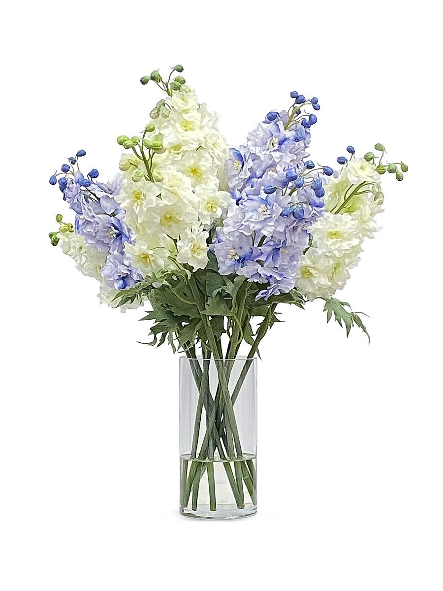 Everyday Floral Tall Delphinium Arrangement - Blue White