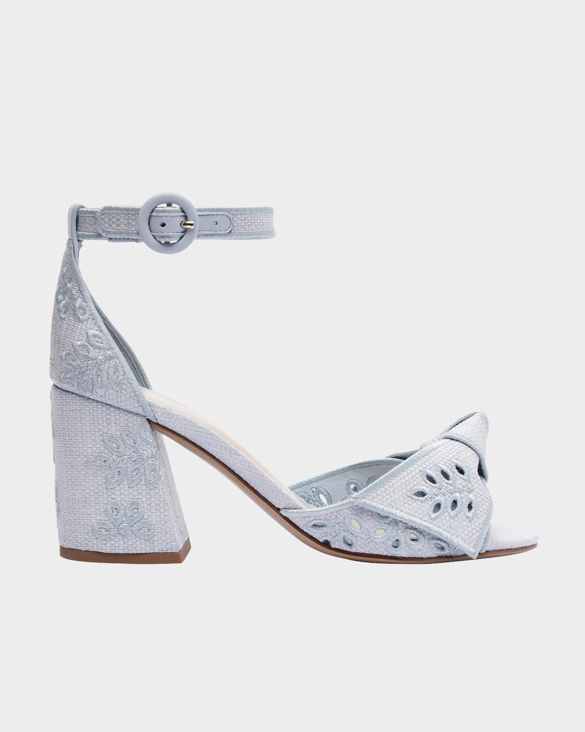 Clarita Embroidered Raffia Maxi Sandals