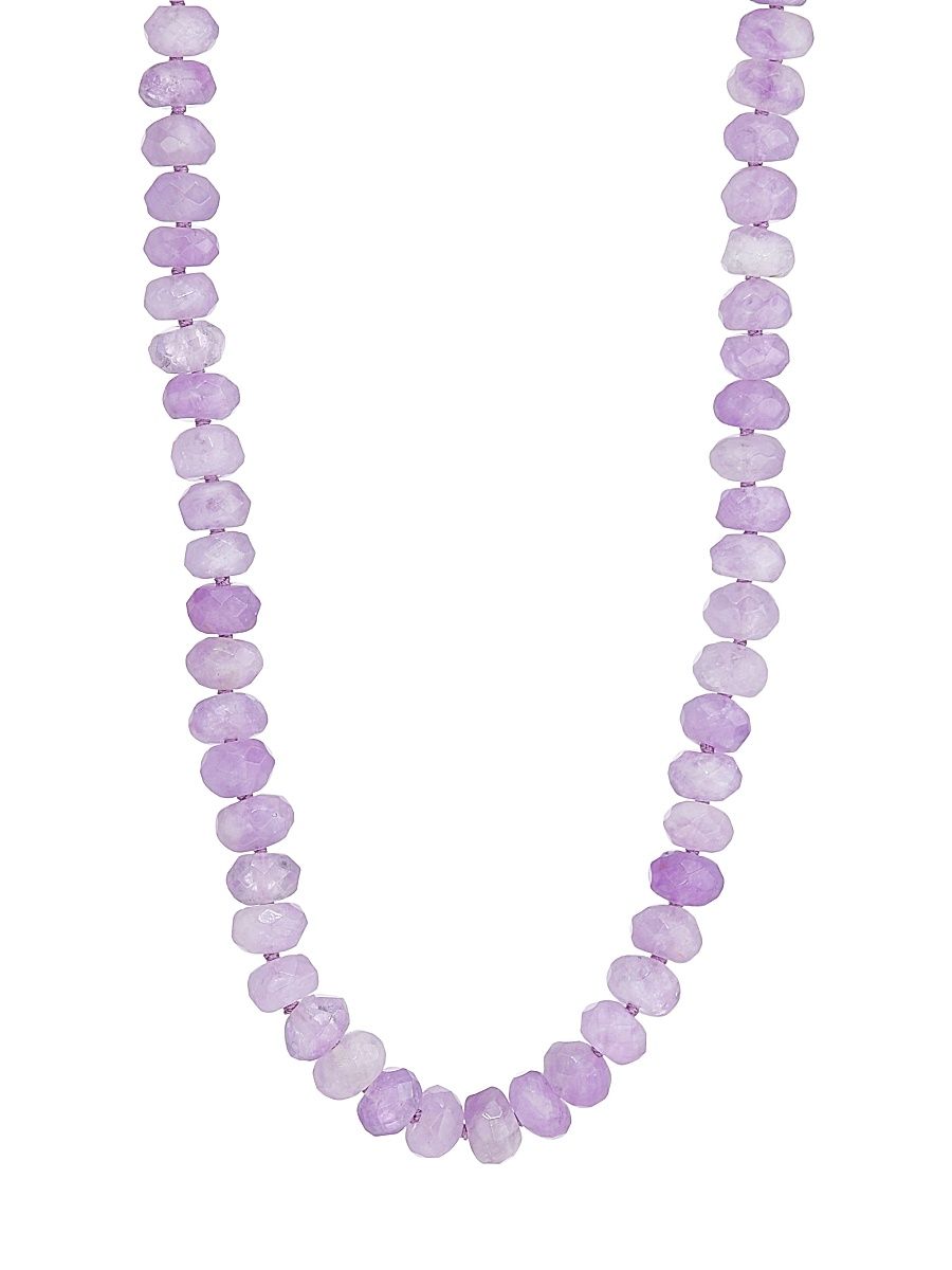 Women's Oracle Lavender Amethyst Crystal Necklace - Lavender