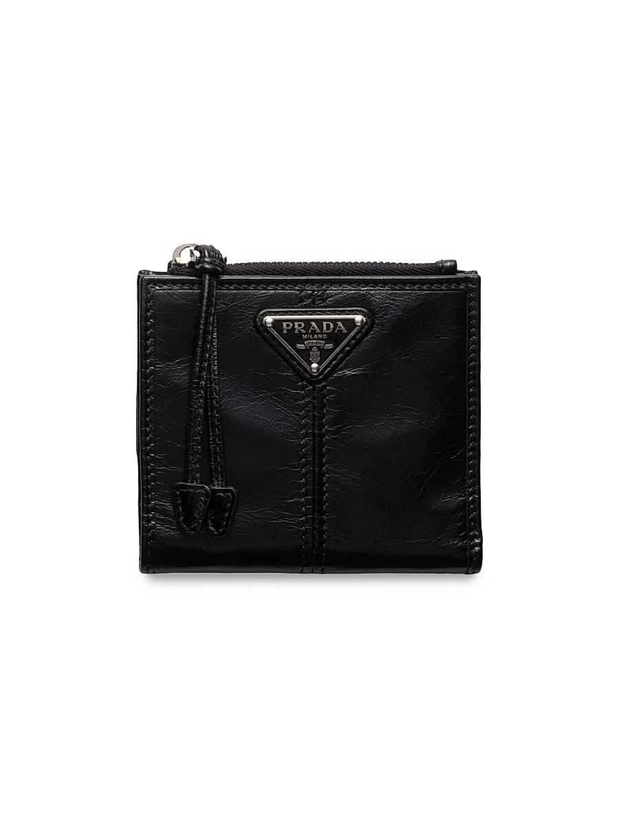 Men's Small Leather Wallet - Black