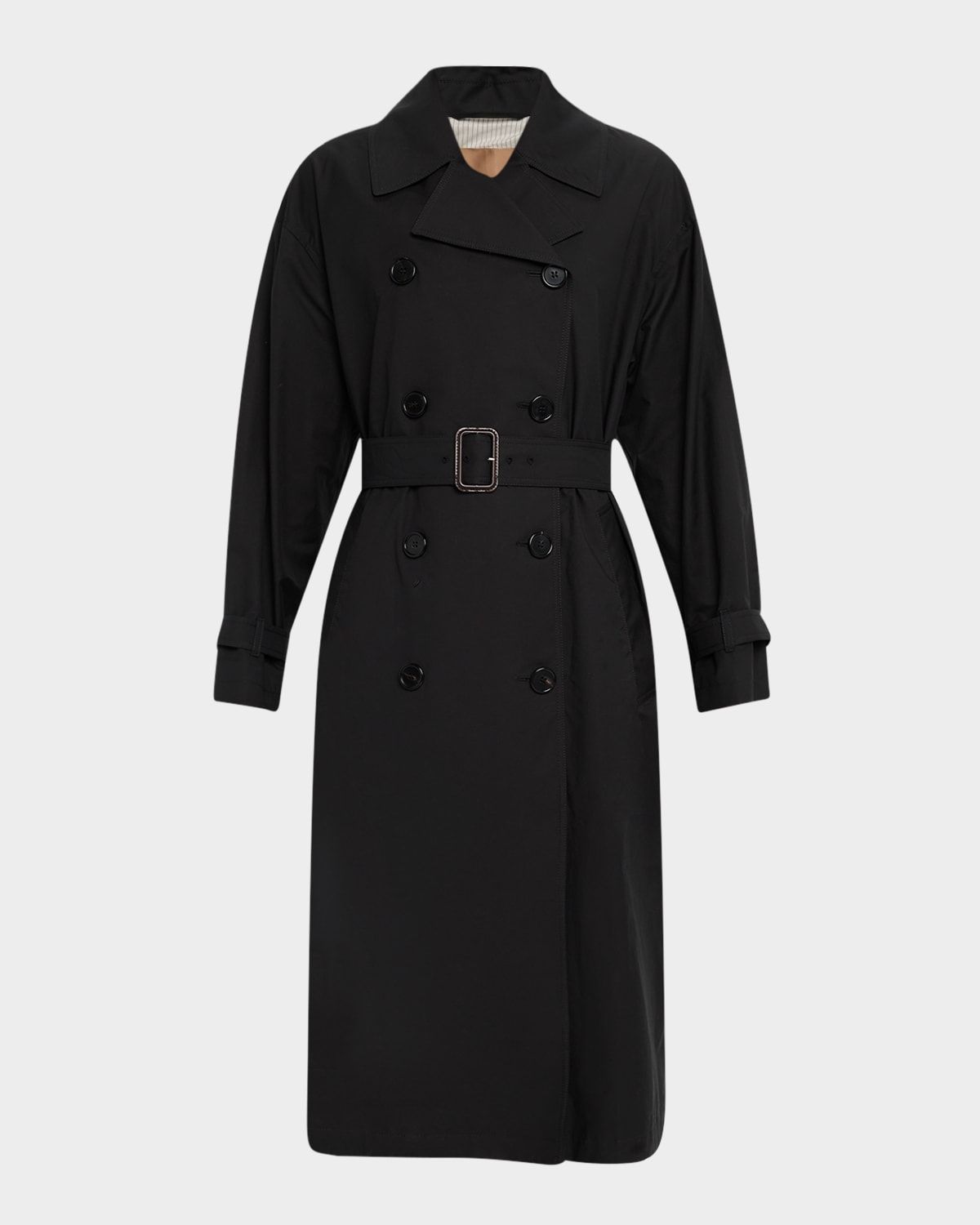 Fiorito Belted Double-Breasted Trench Coat