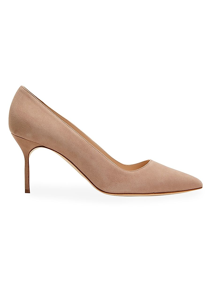 Women's BB 70MM Suede Stiletto Pumps - Beige - Size 11.5
