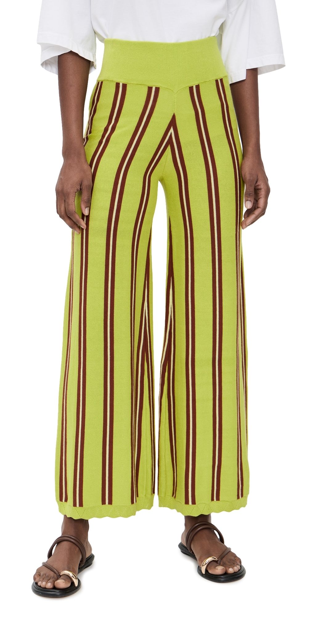 Ciao Ciao Vacation Hutu Ombak Pants Green/Brown L
