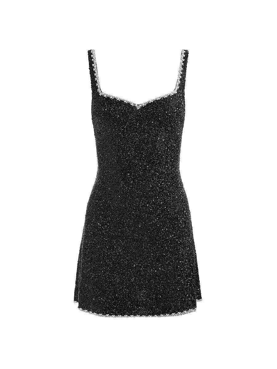 Women's Eve Embellished Sweetheart Minidress - Black - Size 14