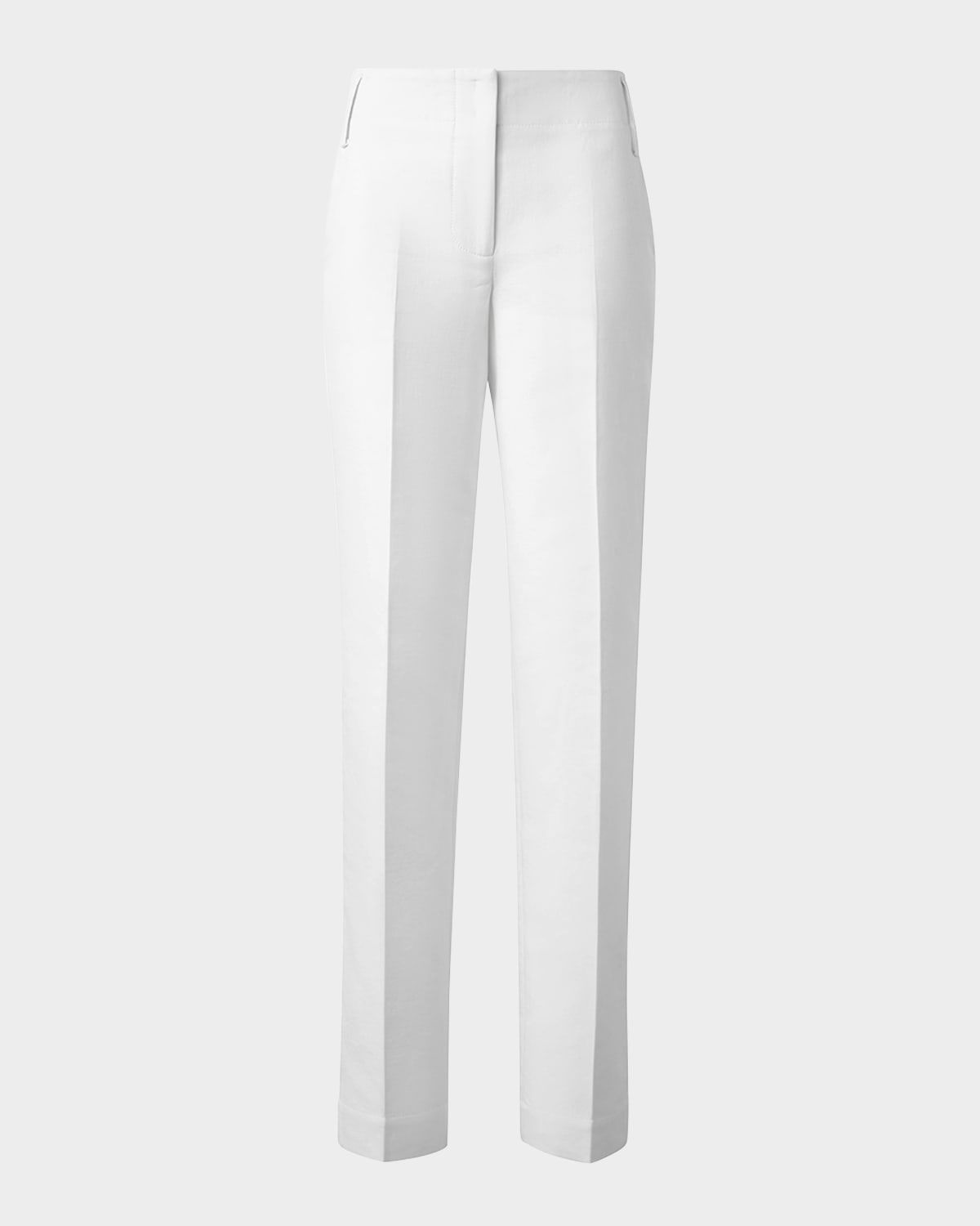 Marlin Conical-Leg Cuffed Ankle Pants