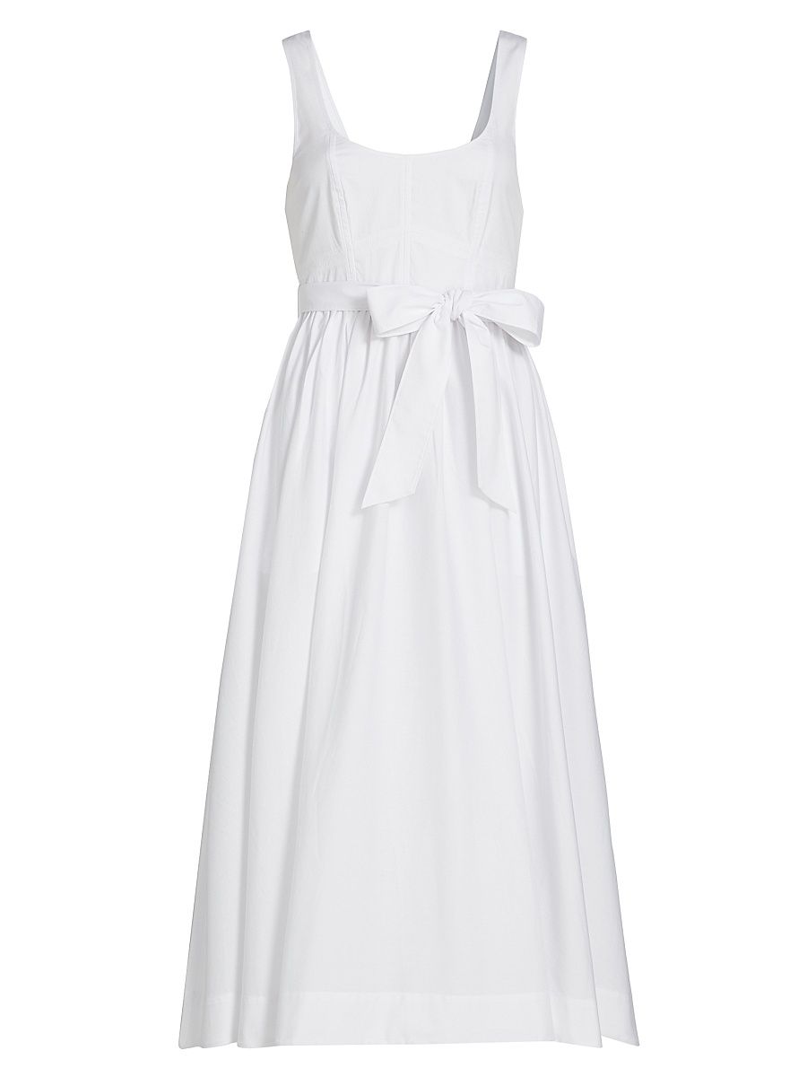 Women's Kilah Sleeveless A-Line Midi-Dress - White - Size 16