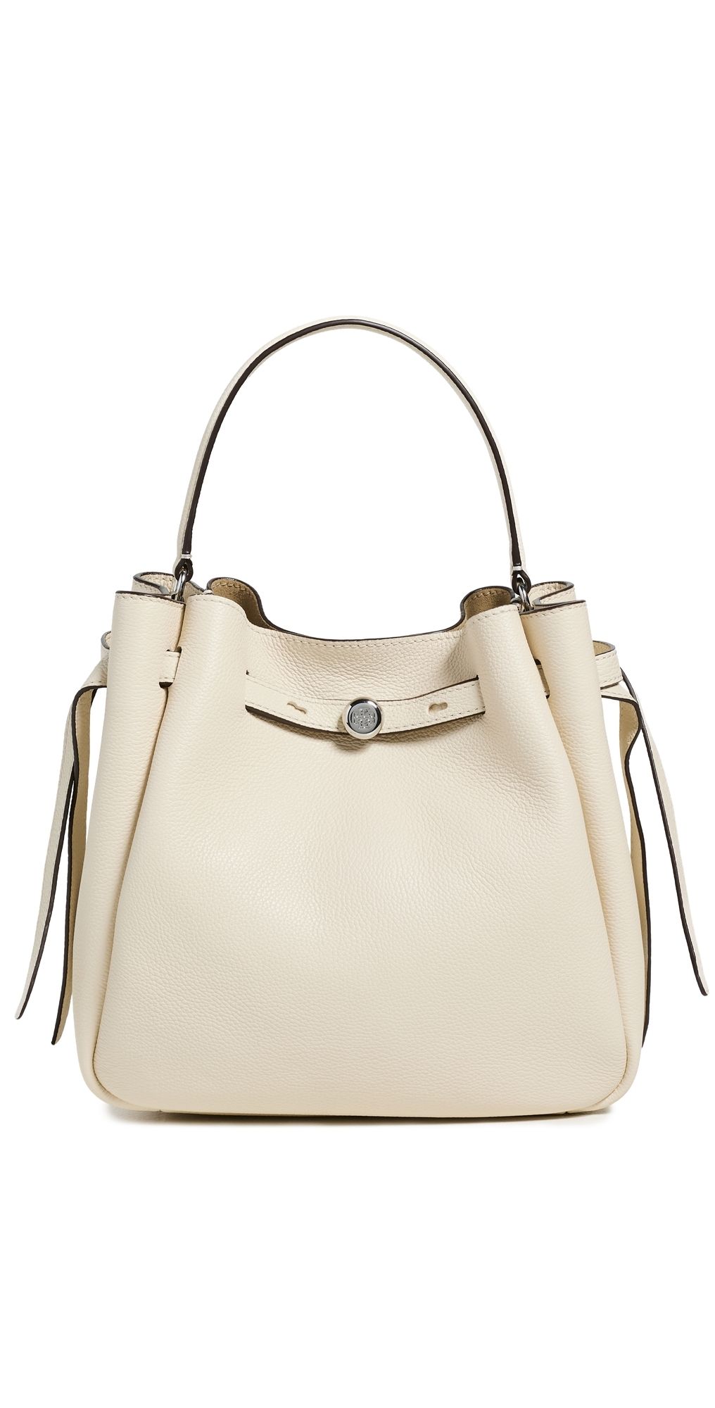 Tory Burch Romy Bucket Bag Light Cream One Size
