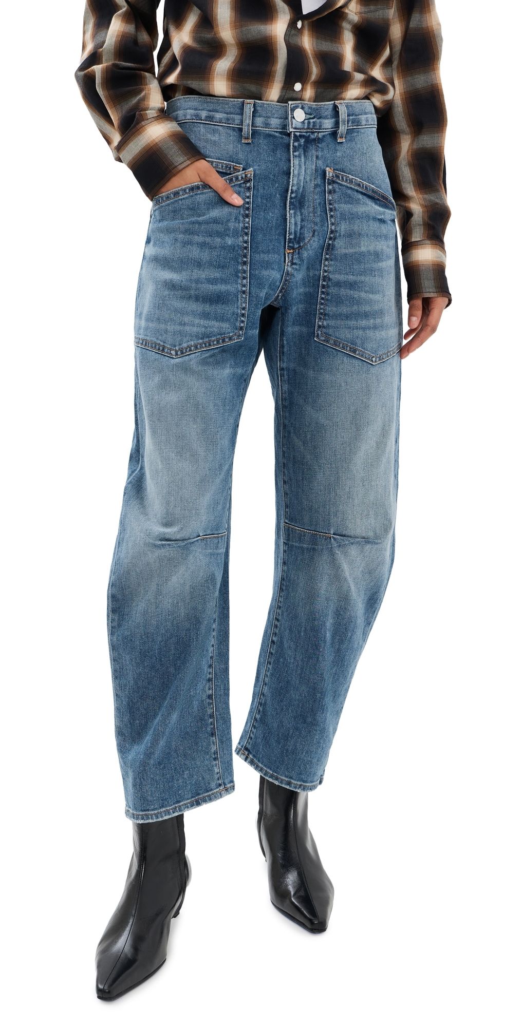 Nili Lotan Shon Jeans Cienna Wash 32