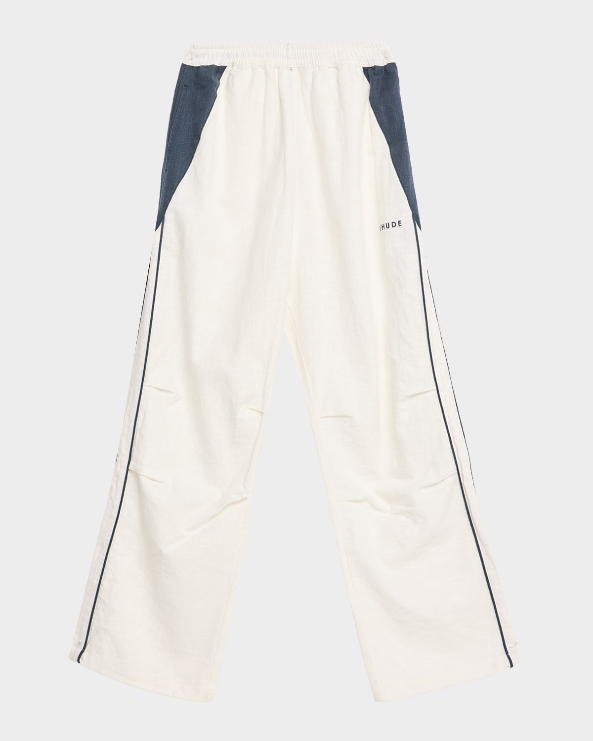 Men & apos;s Ramona Contrast-Piping Linen Track Pants