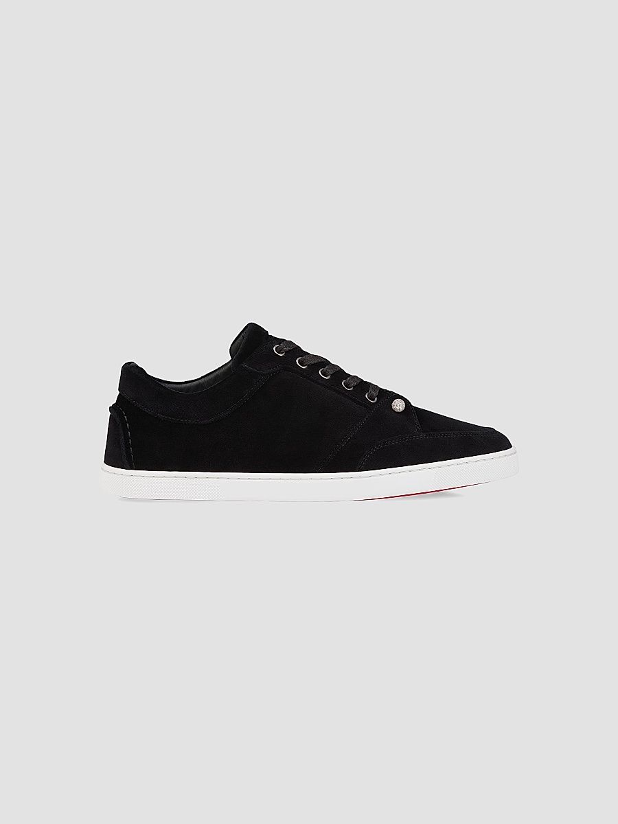 Christian Louboutin Men's Chambelisneak Pin Strass Sneakers - Black - Size 13