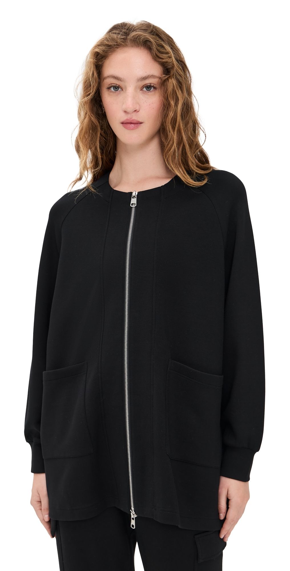 Varley Augusta Zip-Through Sweatshirt Black M