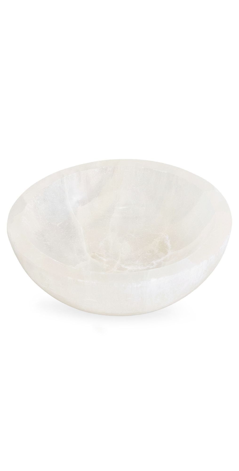 JIA JIA Selenite Round Bowl Crystal Quartz One Size