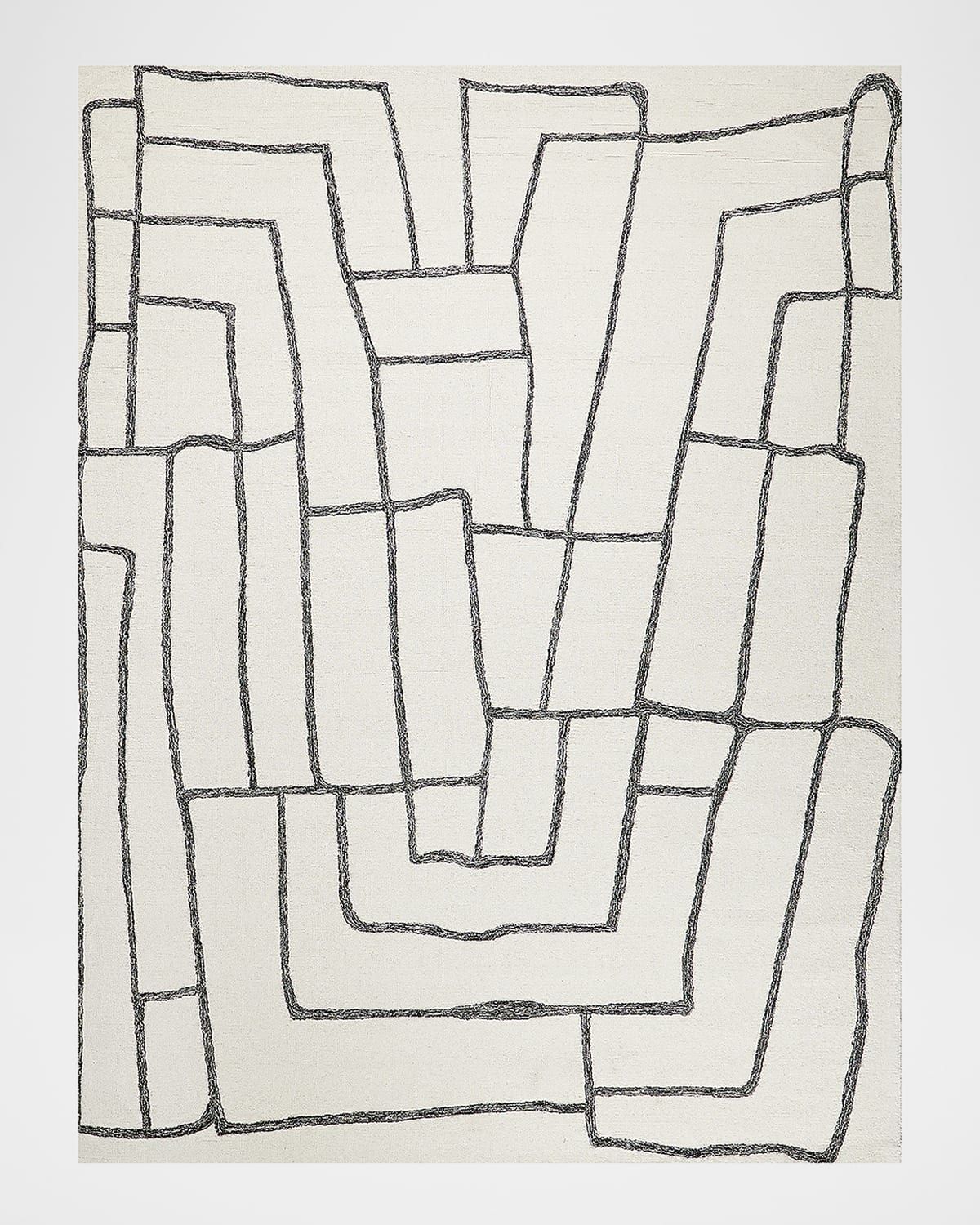 Tangiers Hand-Tufted Ivory/Black Rug