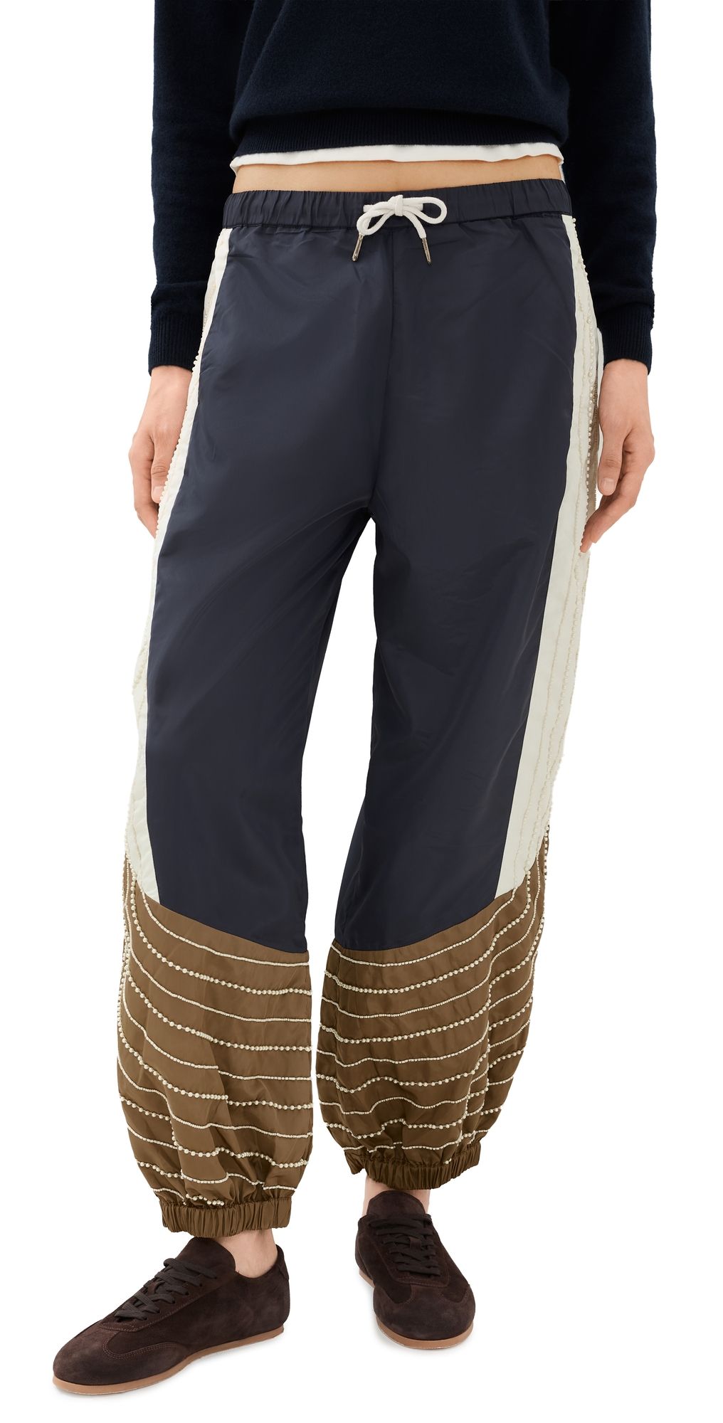 Sea Quinn Embroidered Beaded Joggers Multi XL