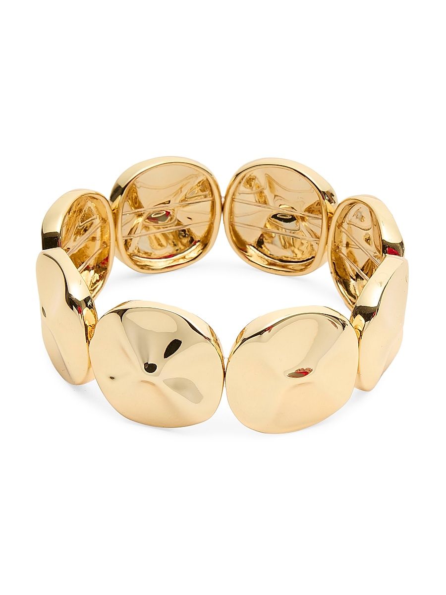 Women's Palm Beach Socialite 14K-Gold-Plated Stretch Bracelet - Gold