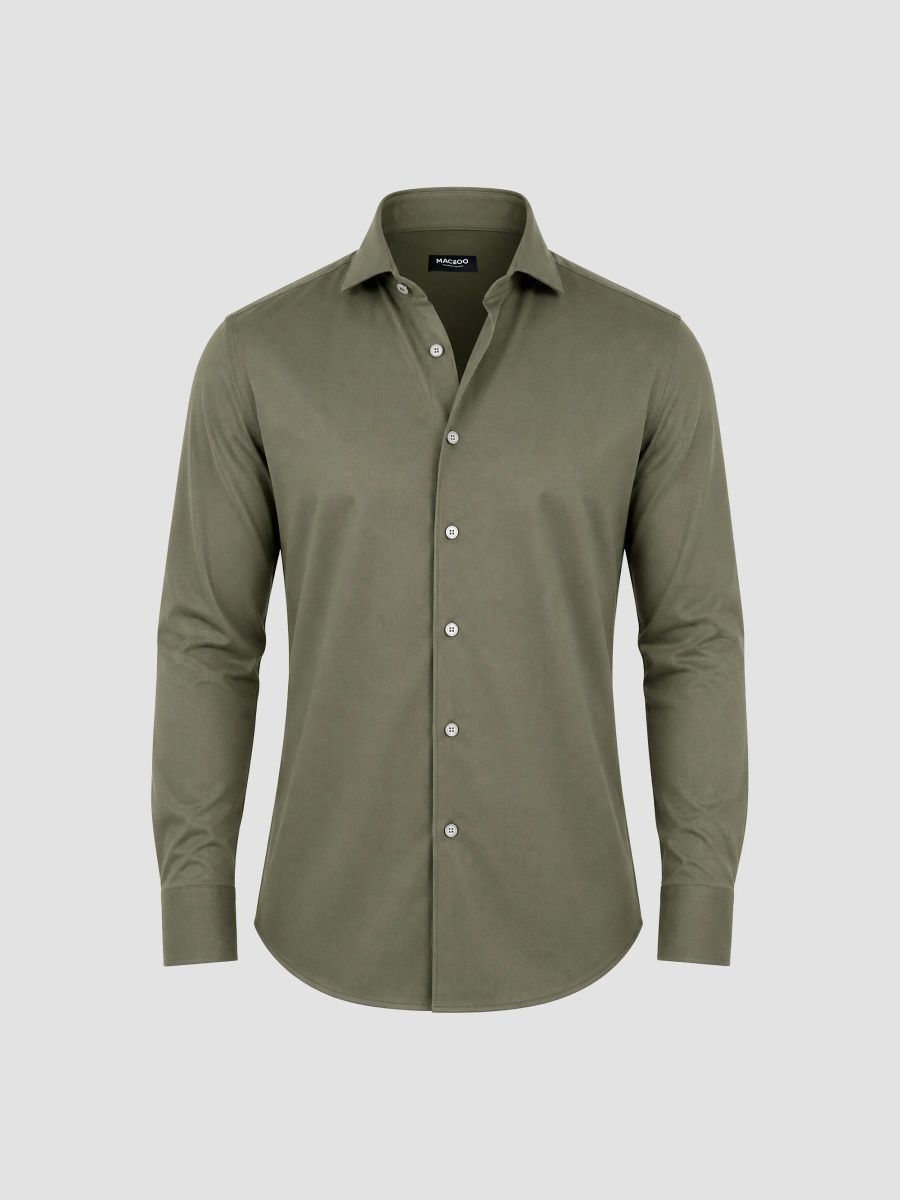 Maceoo Men's Einstein Stretch Shirt - Green - Size Small