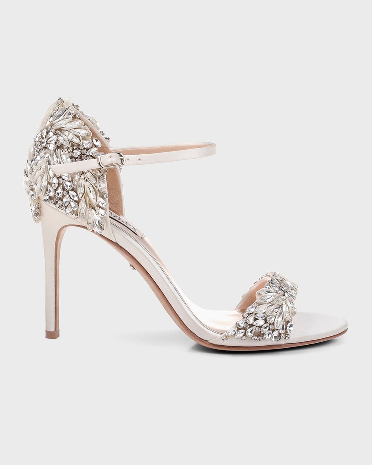Tampa Embellished Satin Sandals