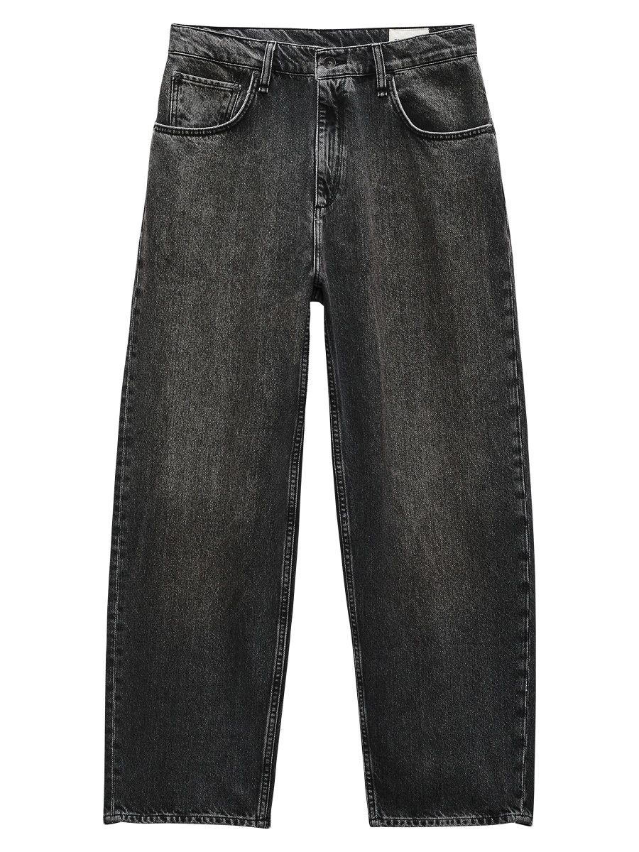 rag & bone Men's Baggy Authentic Rigid Onyx Relaxed Jeans - Onyx - Size 38