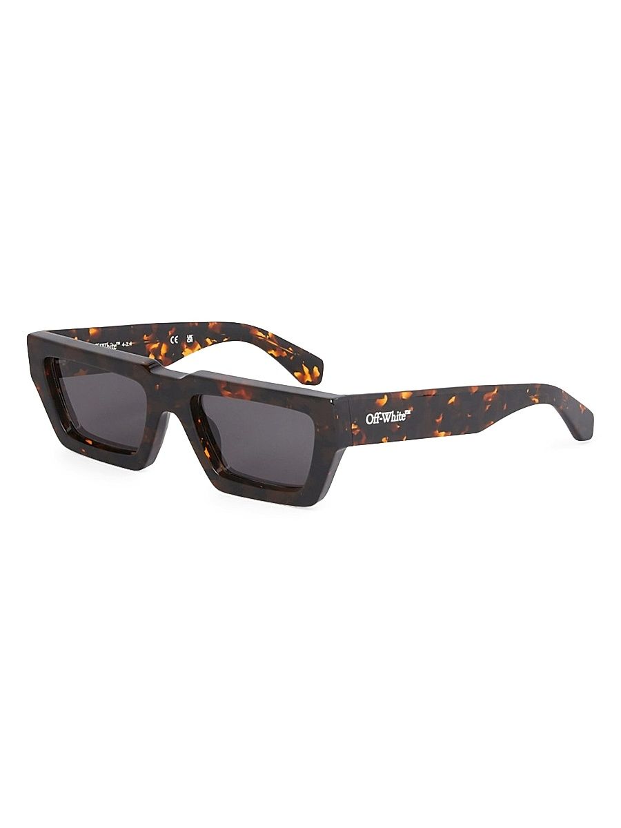 Men's Manchester Rectangular Sunglasses - Havana Dark Grey