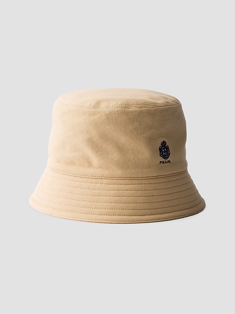 Men's Old Piqué Bucket Hat - Beige Khaki - Size XXL