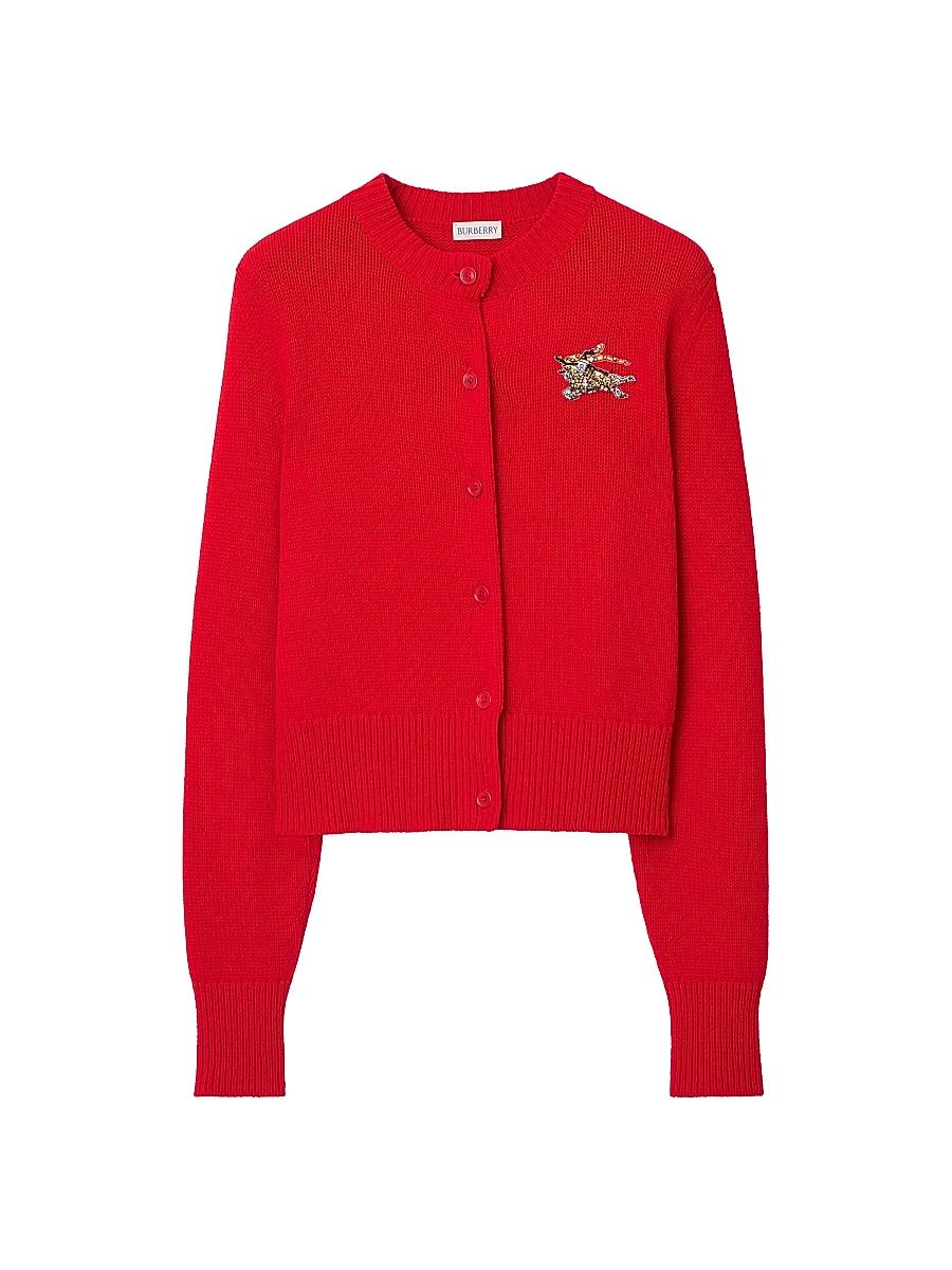 Women's Sienna Embellished EKD Cardigan - Crayon Red - Size XS