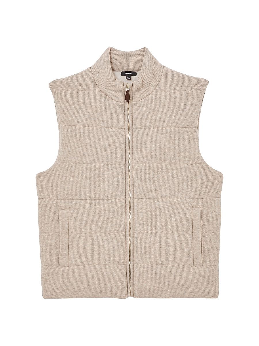 Men's Otley Rib-Knit Vest - Oatmeal - Size Large