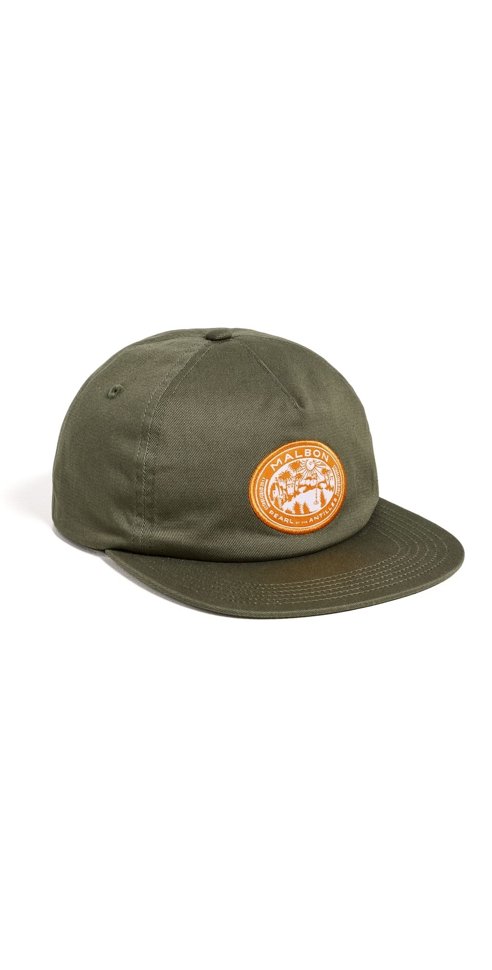 Malbon Horizon Snapback Hat Olivine One Size