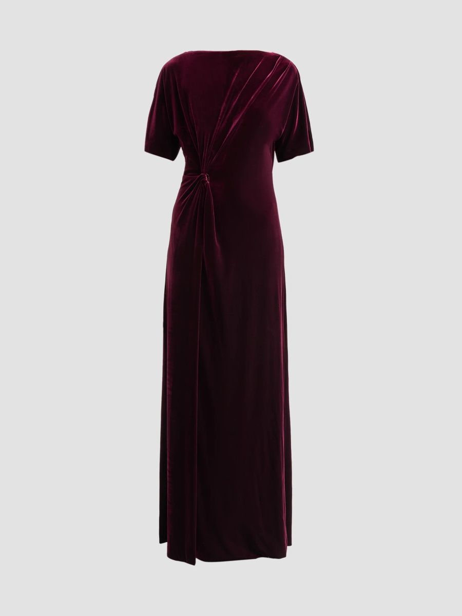 Black Halo Women's Cecil Velvet Gown - Smashing Berry - Size XL