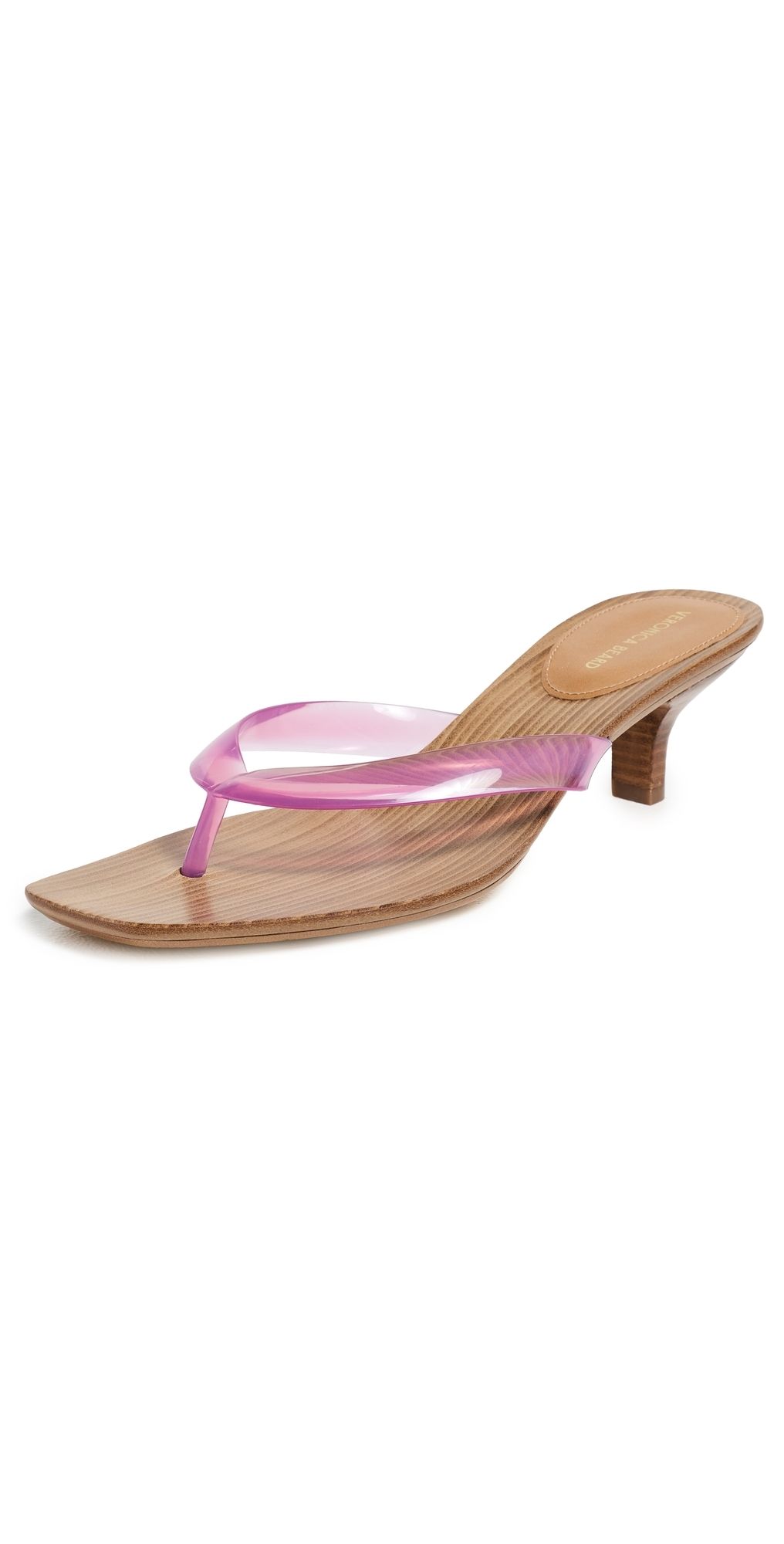 Veronica Beard Clea Jelly Sandals 45mm Petal Pink 10