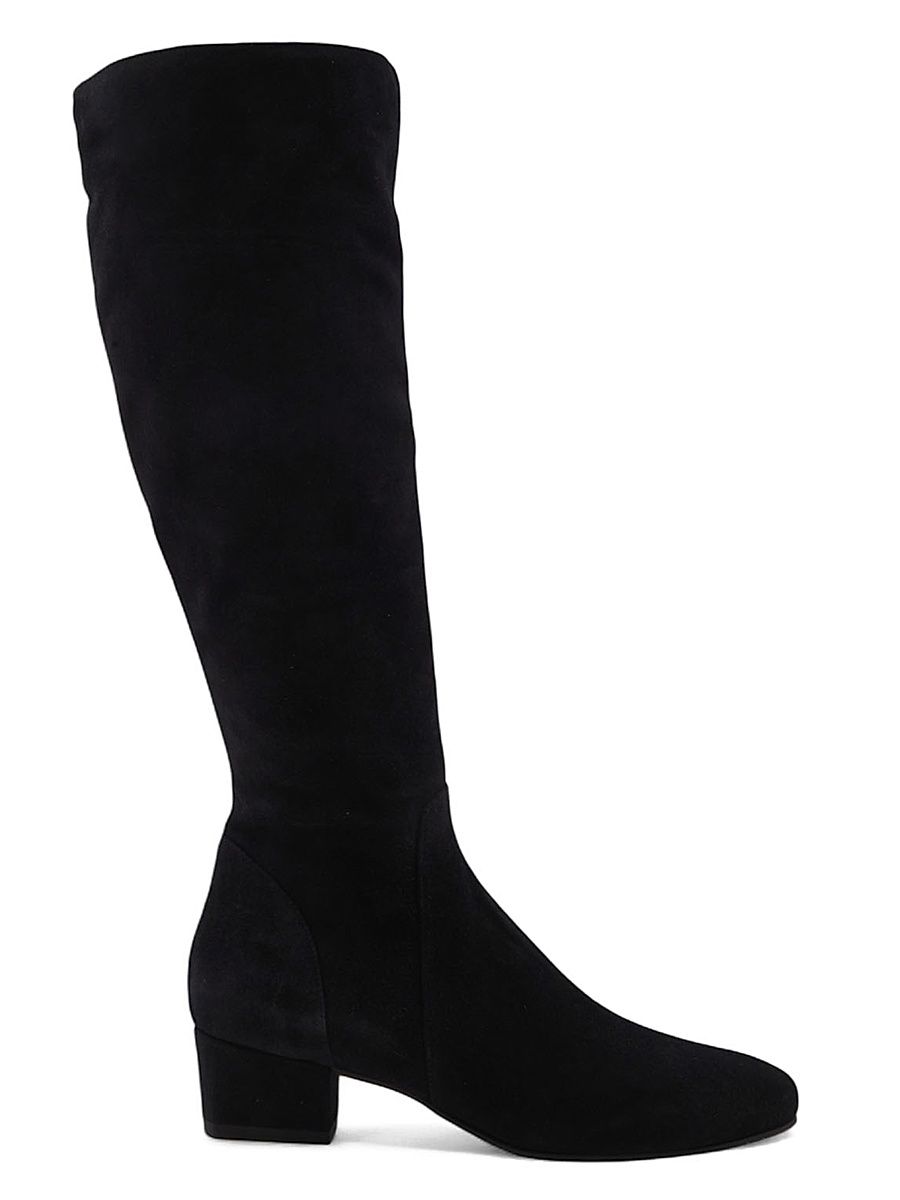 Women's Serafina 40MM Suede Knee-High Boots - Black - Size 5.5