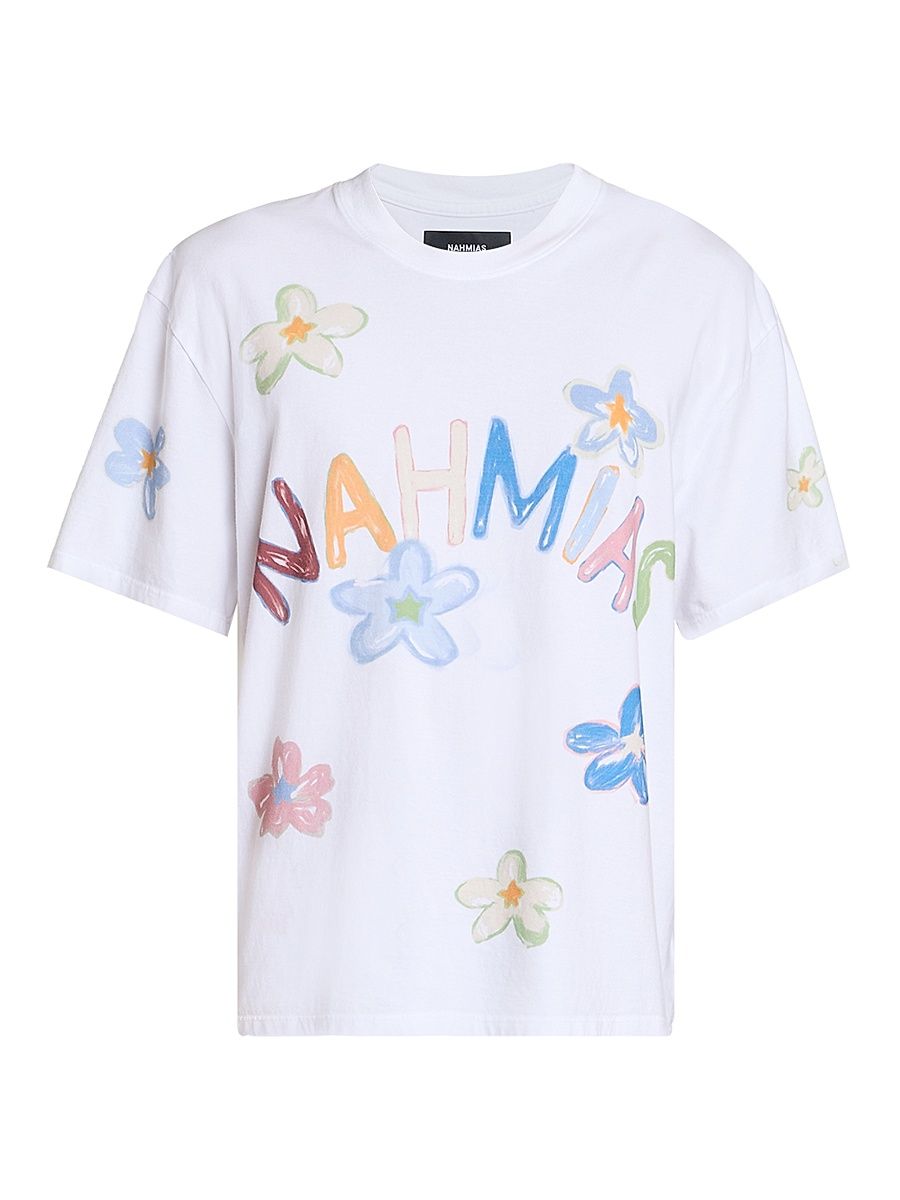 Men's Daydreaming Super Bloom Boxy T-Shirt - White - Size Large