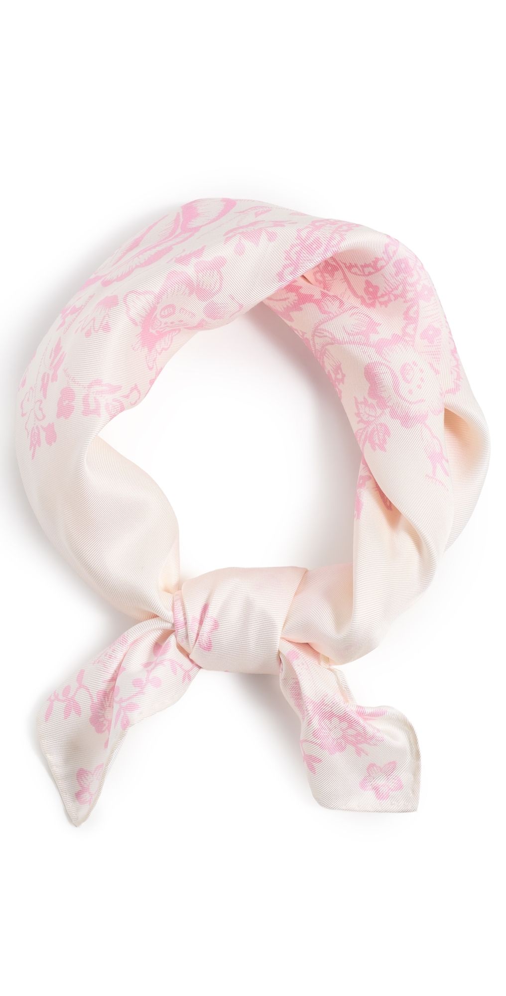 LoveShackFancy Labrina Head Scarf Ivory Heirloom One Size