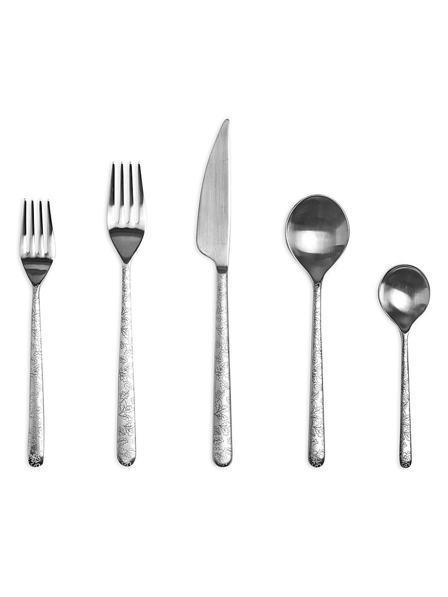 Linea 5-Piece Stainless Steel Flatware Set - Stainless Steel