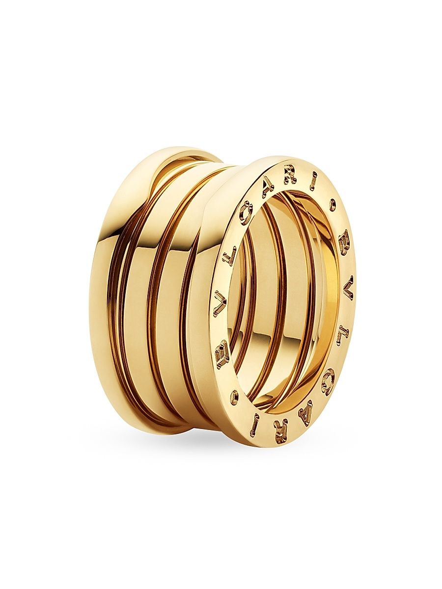 B. zero1 18K Yellow Gold 4-Band Ring - Size 6.5