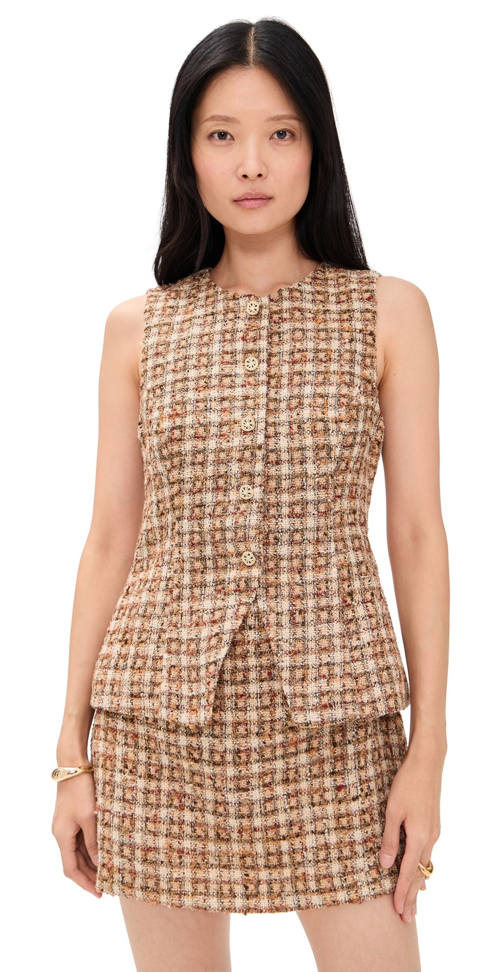 ASTR the Label Dilone Dress Brown Multi L