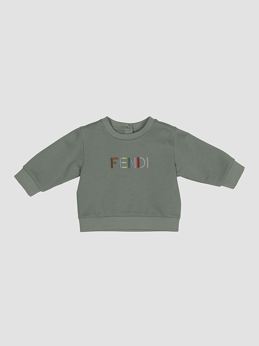Baby Boy's Logo Crewneck Sweatshirt - Jadeite - Size 36 Months