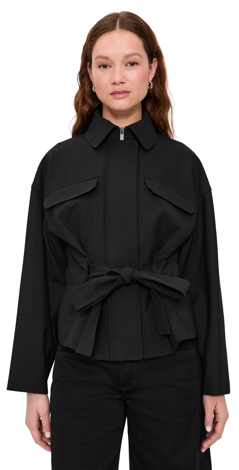 Theory Cinch Flight Jacket Black M