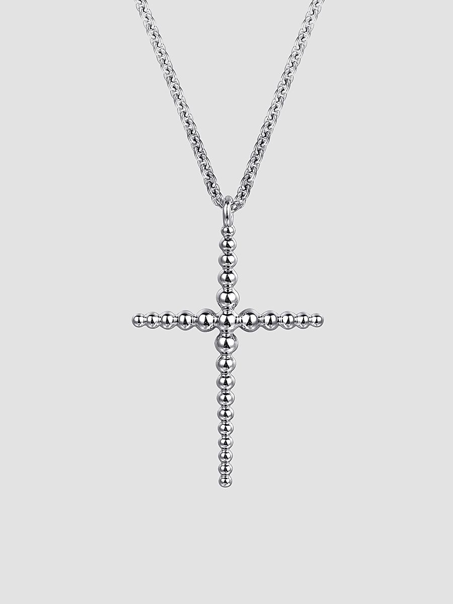 Gabriel & Co Women's Bujukan Sterling Silver Cross Pendant Necklace - Sterling Silver