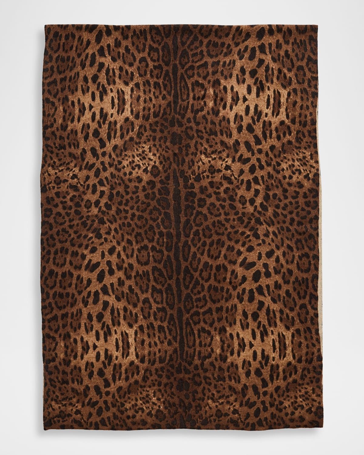 Leopard-Print Cashmere Wrap