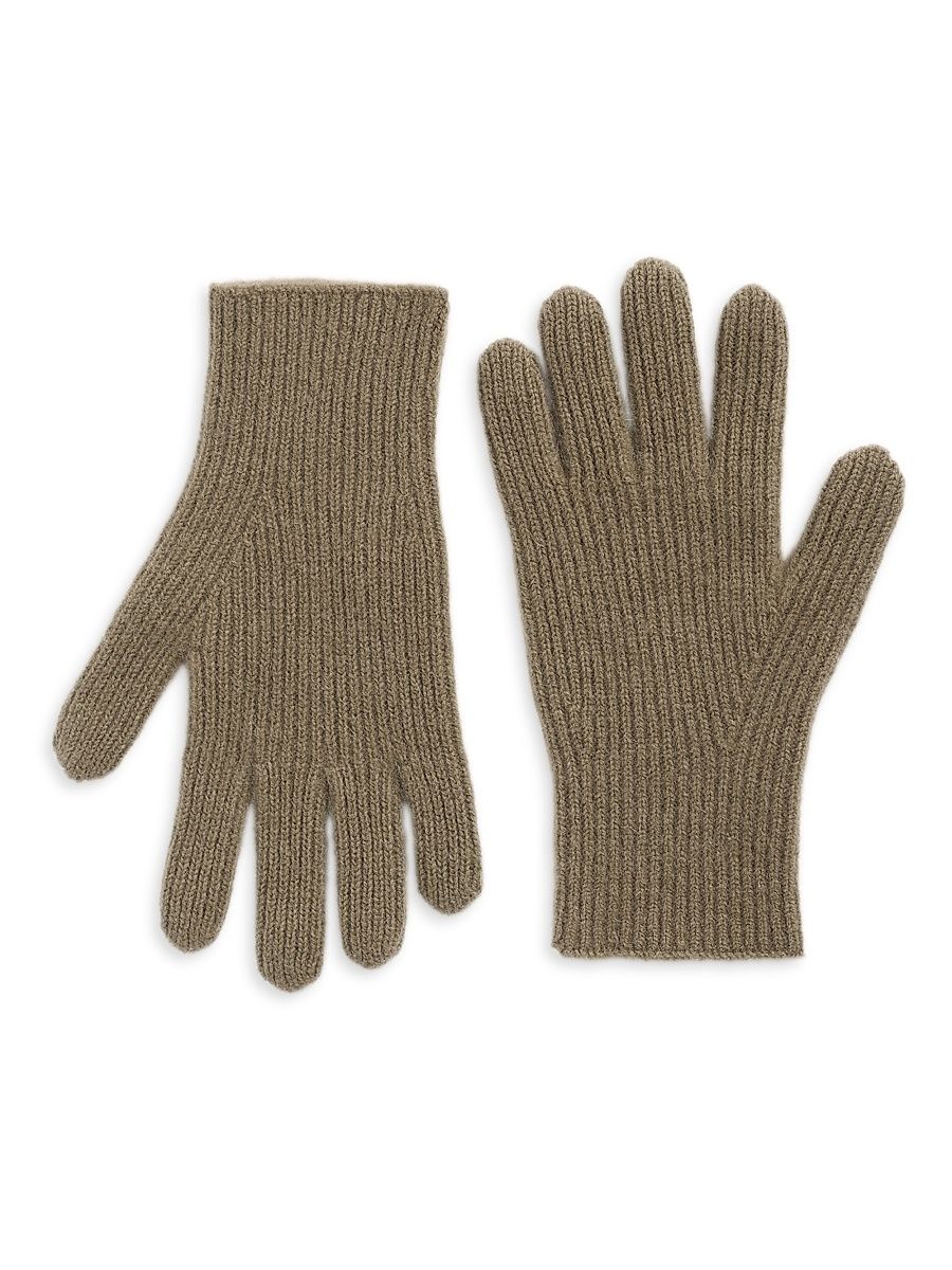 Women's Ribbed Cashmere Gloves - Hazel