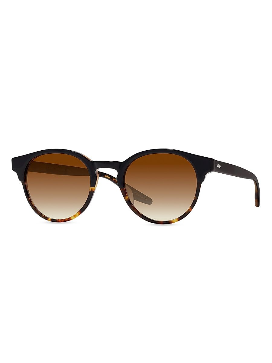 Men's Beckford 49MM Round Sunglasses - Brown