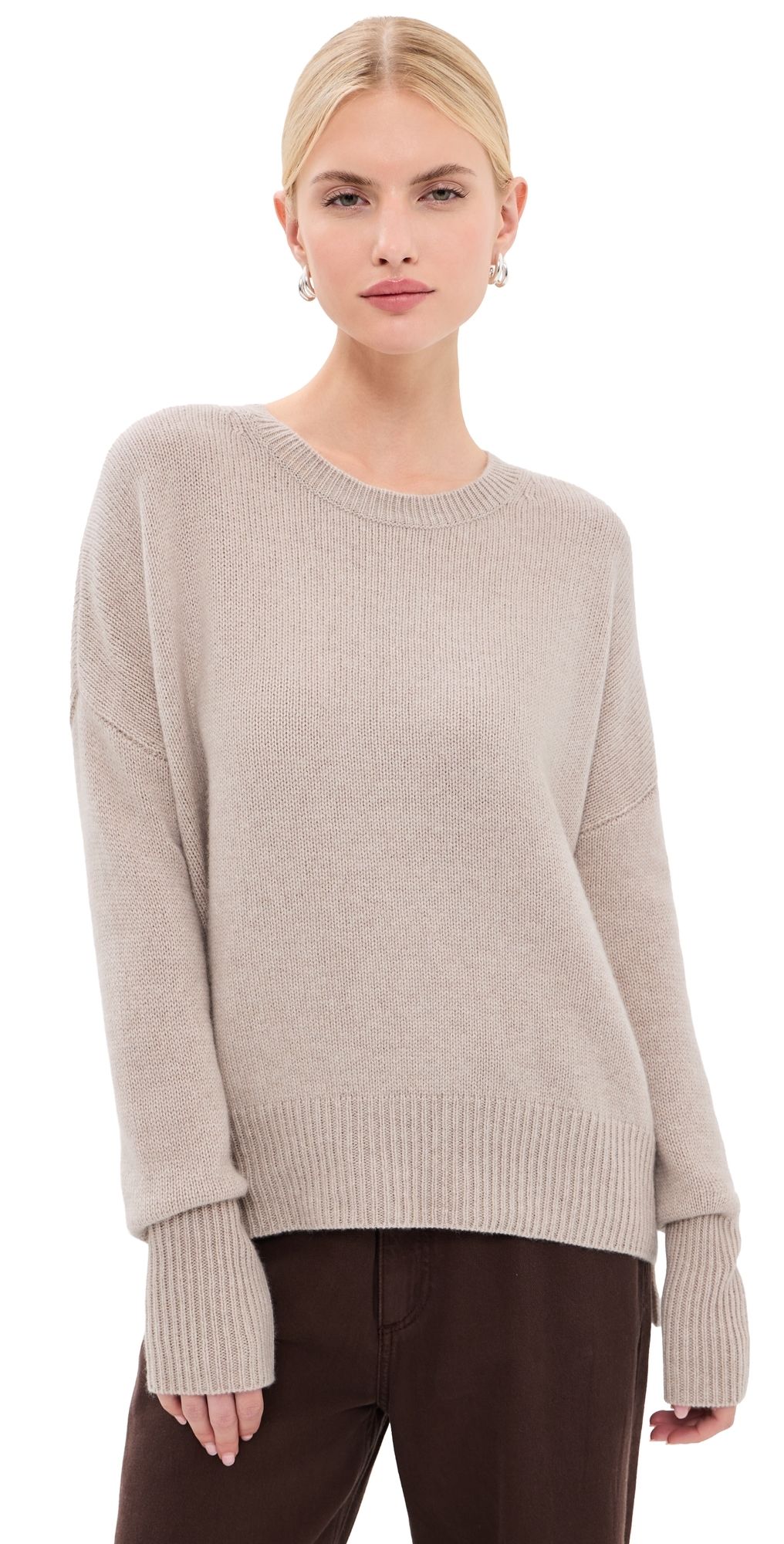 LISA YANG Mila Cashmere Sweater Sand 1