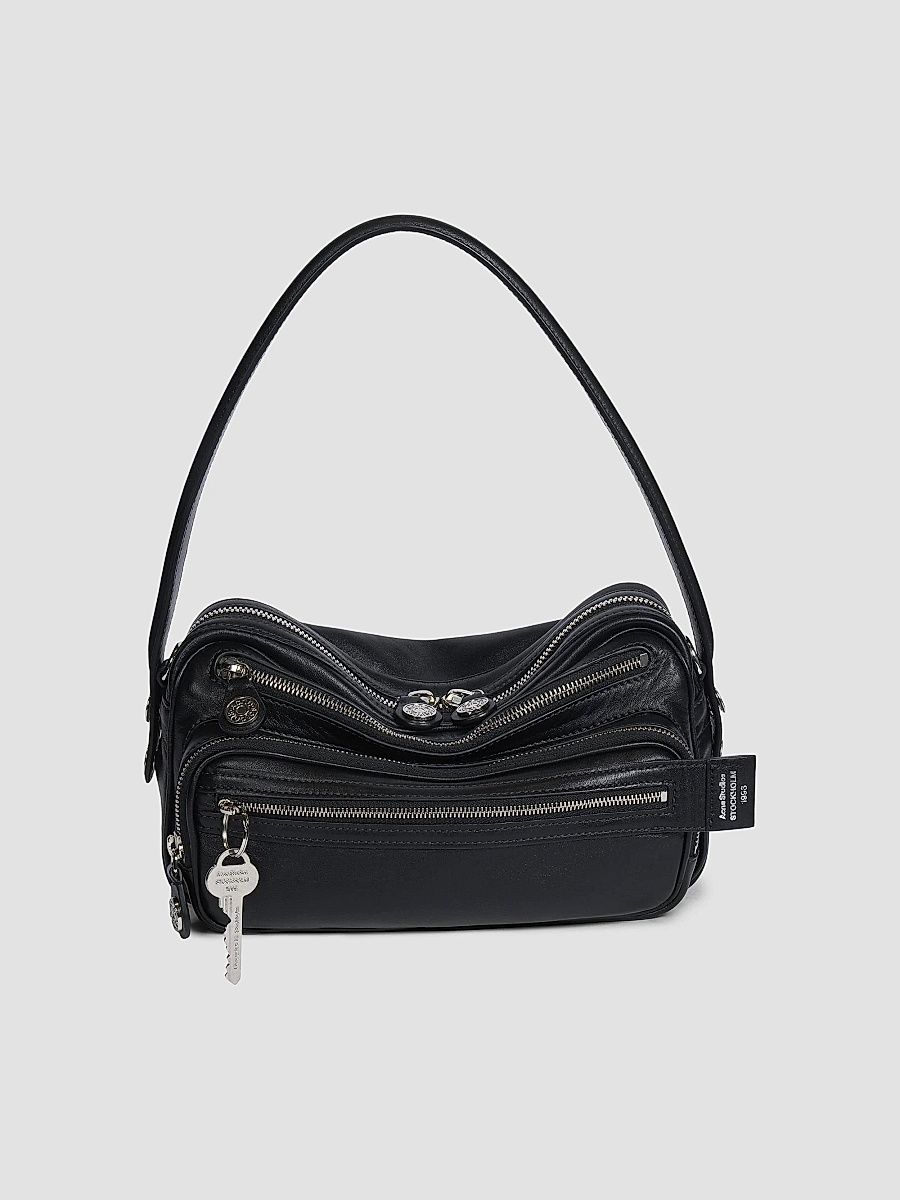 Women's Small Camero Leather Bag - Black
