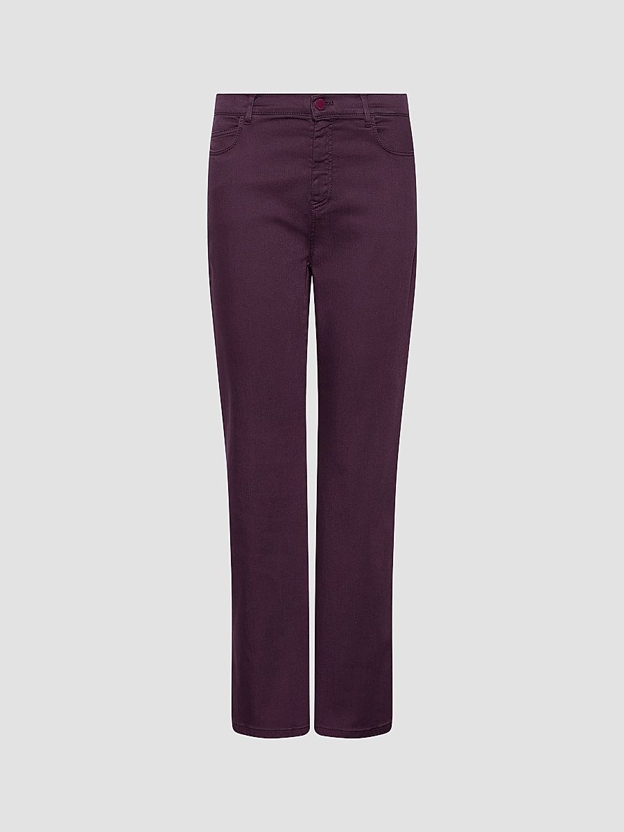 Women's New Flared Five Pocket Jeans - Blackberry - Size 0